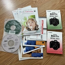 Canon Rebel T5i EOS 700D manual de instruções inglês+francês + discos comprar usado  Enviando para Brazil