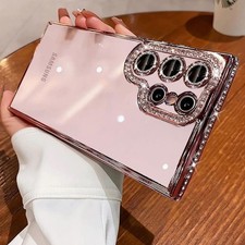 Capa telefone transparente glitter diamante para Samsung S25EDGE/S25+ULTRA/A26/A36/A56 comprar usado  Enviando para Brazil