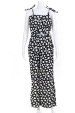 Macacão Jessie feminino quente estampado perna larga preto branco tamanho 3 12233002, usado comprar usado  Enviando para Brazil