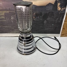 Liquidificador vintage 1950 retrô Osterizer colmeia vidro cromado modelo 10 comprar usado  Enviando para Brazil