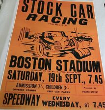 Stock car poster for sale  LYTHAM ST. ANNES