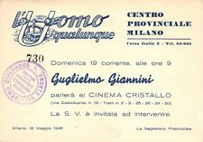 A8359 biglietto invito usato  Lugo