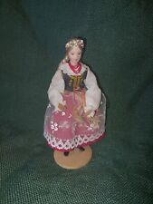 Stara mała lalka tradycyjna lalka 17cm - Kraków Polska Hand Made na sprzedaż  Wysyłka do Poland