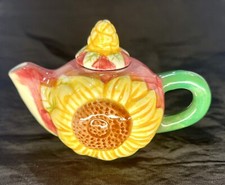 Vintage sunflower teapot for sale  Webster