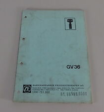 Reparaturanleitung getriebe gv gebraucht kaufen  Jever