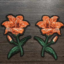 Iron embroidered flower for sale  Austin