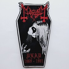 REMENDO BORDADO CAIXÃO EM FORMA DE MORTO MAYHEM comprar usado  Enviando para Brazil