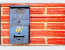 Postcard mailbox brick for sale  Almond