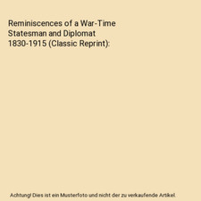 Reminiscences time statesman gebraucht kaufen  Trebbin