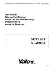 Catálogo de peças de empilhadeira Yale MTC10-13, NTA030SA palete manual PDF comprar usado  Enviando para Brazil