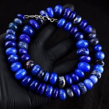 Colar de joias com miçangas fio único lápis-lazúli e sodalita 787 cts RK 03E704 comprar usado  Enviando para Brazil