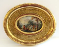 Peinture miniature xviiie. d'occasion  Pont-sur-Yonne