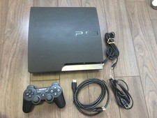 Console PS3 Slim 160GB PlayStation 3 preto (CECH-2501A) cabo de alimentação sistema testado, usado comprar usado  Enviando para Brazil