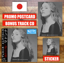 Używany, JAPAN PROMO POSTCARD+ VERONICA ELECTRONICA CD w BONUSTR  & STICKER MADONNA OCT25 na sprzedaż  Wysyłka do Poland