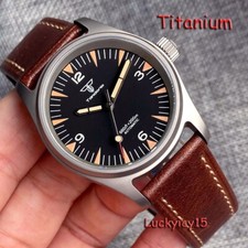 36mm 20ATM Tandorio Pilot Japão NH35 relógio automático de titânio masculino mostrador preto comprar usado  Enviando para Brazil