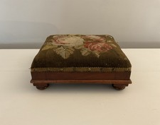 Victorian needlepoint footstoo for sale  DEVIZES
