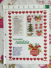 natale punto croce schemi usato  Tivoli