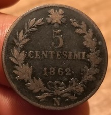 Moneta centesimi 1862 usato  Olbia