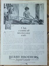 1927 Berry Brothers granito líquido menina e boneca peitoril janela anúncio vintage comprar usado  Enviando para Brazil