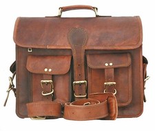Handmade New Leather Messenger Laptop Briefcase Shoulder Genuine Bag comprar usado Handmade New Leather Messenger Laptop Briefcase Shoulder Genuine Bag comprar usado  Enviando para Brazil