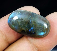 Pedra preciosa cabochão oval labradorita natural multifogo espectro leve 23,40 quilates comprar usado  Enviando para Brazil