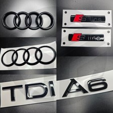 Audi A6 2016-2018 Facelift Gloss Black Badges GRILLE/BOOT/FENDER 2 X S-Line/TDI comprar usado  Enviando para Brazil