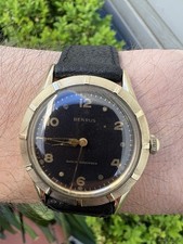 Relógio de pulso masculino vintage Benrus amortecedor de choque (c1950s) folheado a ouro 10K, usado comprar usado Relógio de pulso masculino vintage Benrus amortecedor de choque (c1950s) folheado a ouro 10K, usado comprar usado  Enviando para Brazil