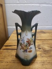 Usado, Vaso antigo requintado ornamentado pintado à mão de cerâmica com duas alças - Estampado comprar usado  Enviando para Brazil