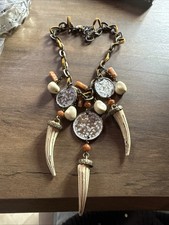 Leather metal necklace for sale  REDRUTH