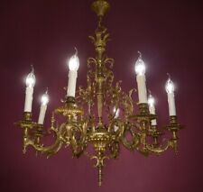 Usado, 8 LUSTRE DE LATÃO LEVE ILUMINA SALA DE JANTAR CASA Ø 28" comprar usado  Enviando para Brazil