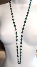 Colar Swarovski assinado cristal verde facetado 36 polegadas com corrente preta comprar usado  Enviando para Brazil