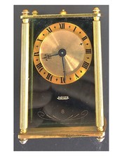 JAEGER PENDULE 8 JOURS,REVEIL ET BOITE A MUSIQUEEN METAL DORE -TOUT FONCTIONNE comprar usado  Enviando para Brazil
