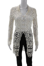 Túnica Stone Cold Fox feminina manga longa renda transparente abotoada branca tamanho 1, usado comprar usado Túnica Stone Cold Fox feminina manga longa renda transparente abotoada branca tamanho 1, usado comprar usado  Enviando para Brazil