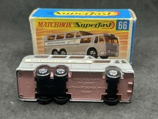 Matchbox Superfast MB66 A3 Grehound Bus Estado perfeito com *Base rosa rara* com caixa tipo G, usado comprar usado  Enviando para Brazil