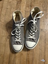 Tênis Converse Chuck Taylor Feminino 12 Masculino 10 Cinza comprar usado  Enviando para Brazil