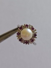 Weißgoldring 585 perle gebraucht kaufen  Wuppertal
