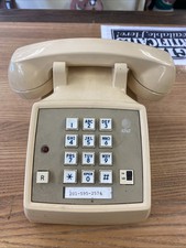 Vintage AT&T Telefone Fixo Mostrador Telefone Linha Fixa Bronzeado Fabricado nos EUA NLHB SEM CABO comprar usado  Enviando para Brazil