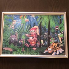 Quebra-cabeça raro Donkey Kong Country 2 com moldura completa Nintendo Vintage Japão comprar usado  Enviando para Brazil