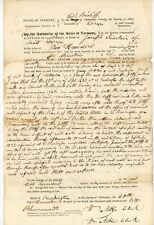 1838 handwritten doc for sale  Palm Coast