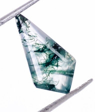 Melhor qualidade ágata musgosa facetada corte pipa formato 10X5mm pedra preciosa de cura 1 ct. comprar usado  Enviando para Brazil