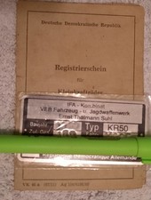 Registrierschein simson k50 gebraucht kaufen  Nossen