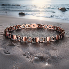 Usado, Pulseira magnética de cobre puro tornozelo terapia artrite dor tornozeleira ligação cardíaca comprar usado Usado, Pulseira magnética de cobre puro tornozelo terapia artrite dor tornozeleira ligação cardíaca comprar usado  Enviando para Brazil