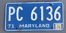 plates license maryland 1971 for sale plates license maryland 1971 for sale Lebanon