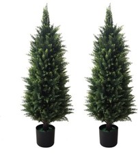 Árvore topiária artificial - Pacote com 2 árvores topiárias de cedro artificial 31 polegadas, pr... UV comprar usado  Enviando para Brazil