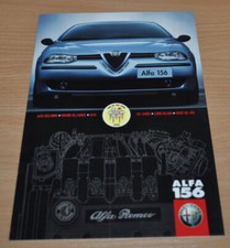 1998 Alfa Romeo 156 Folheto Prospekt Edição Italiana, usado comprar usado  Enviando para Brazil