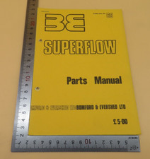 Superflow parts manual for sale  COLCHESTER