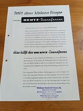 Prospekt deutz transferrer gebraucht kaufen  Spraitbach