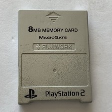 Cartão de memória PS2 8MB Fujiwork SILVER MagicGate PlayStation 2 fabricado no Japão testado comprar usado  Enviando para Brazil