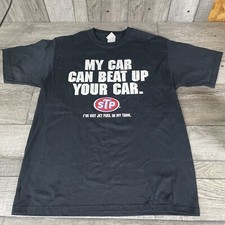 Camiseta masculina preta grande vintage STP Racing Jet Fuel. Frete grátis!! comprar usado  Enviando para Brazil