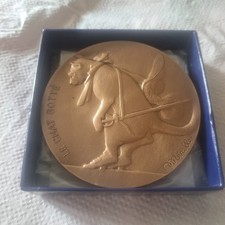 Médaille bronze chat d'occasion  Paris XIII